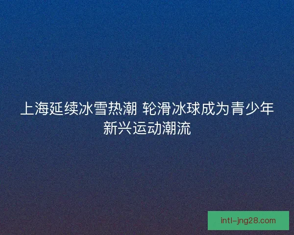 上海延续冰雪热潮 轮滑冰球成为青少年新兴运动潮流 上海延续冰雪热潮 轮滑冰球成为青少年新兴运动潮流